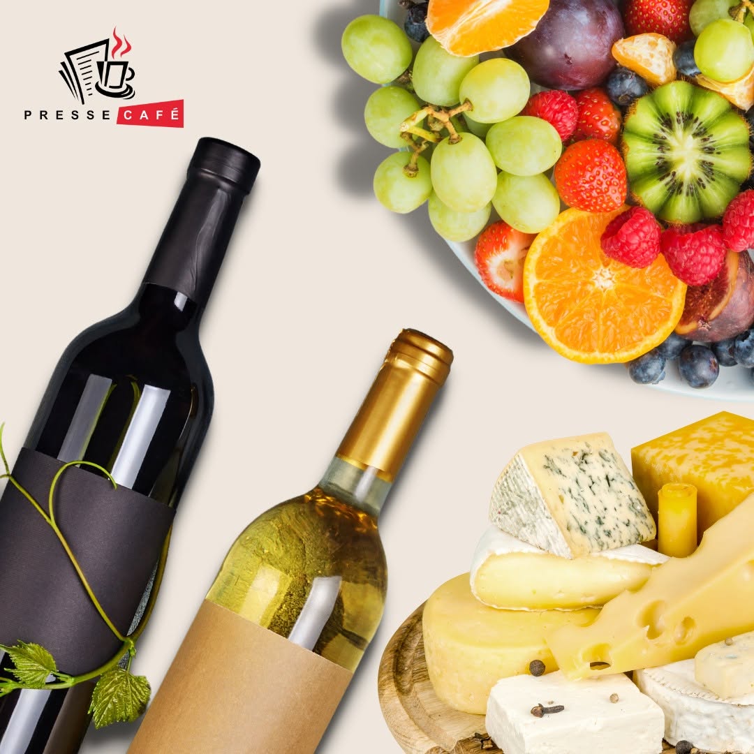 Wine, Cheese & Fruit